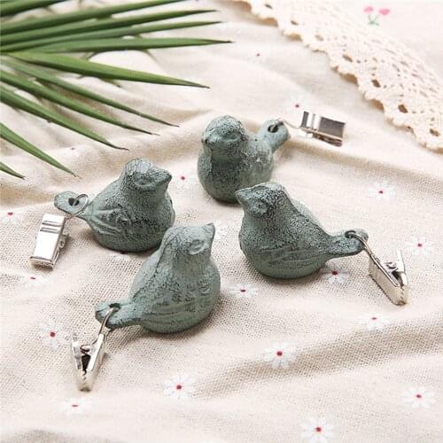 Tablecloth Clip Bird Cast Iron Heavy Duty Pendant Tablecloth Weights Windproof Clip Table Cloth Bracket Outdoor Picnic Clip