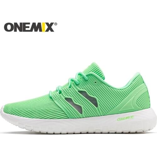 Onemix Unisex Casual Shoes 2019 New Flats Shoes Fashion Breathable Mesh Lace-Up Men Sneakers Loafer