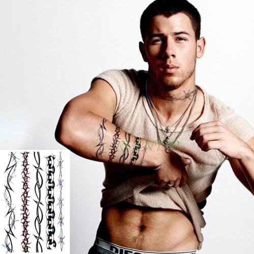 Waterproof Temporary Tattoo Sticker totem Chain fake tatto flash tatoo tatouage Stickers leg arm back for girl women men