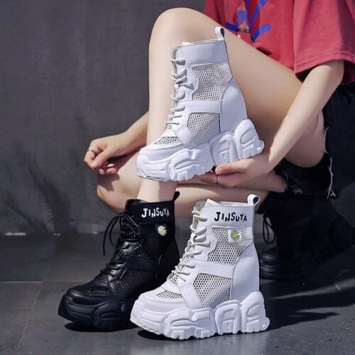 Summer Boots HOT 2020 Brand New Height Increasing Platform Leisure Shoes Women Ankle BOOTS Female