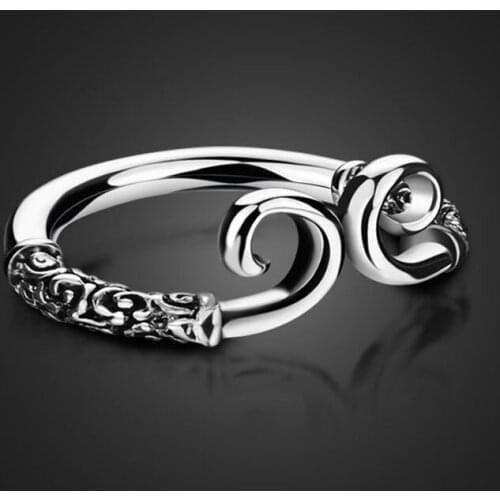 Great personality design restoring ancient ways Thai silver ring.Women fashion solid 925 sterling silver ring.Charm men jewelry