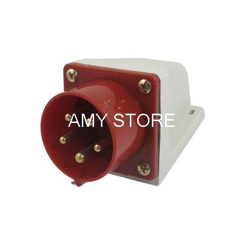 16A Splash Proof 3P+E+N IEC309-2 Industrial Panel Mount Plug Connector