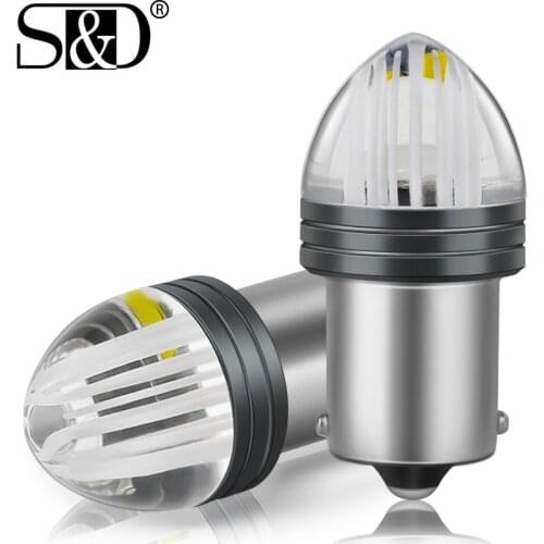 2pcs 1156 BA15S LED P21W LED Bulb P21/ 5W 1157 BAY15D LED 3D LEN Car Turn Signal Brake Lights Auto Lamp 12V White Red Yellow