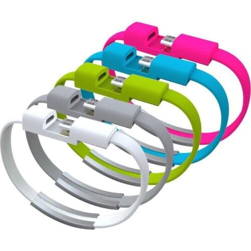 50pcs/lot Bracelet Mobile Phone Cables Micro USB Data Cable Charging For Samsung Galaxy S7 S6 A5 A7 Note 2 4 M9 for android