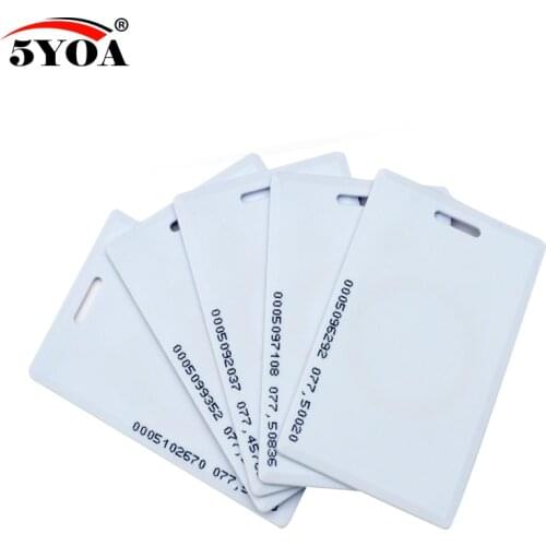 5YOA 100pcs 5YOA 1.8mm EM4100 TK4100 125khz RFID Access Control Card Token Ring Time Attendance Proximity Chip