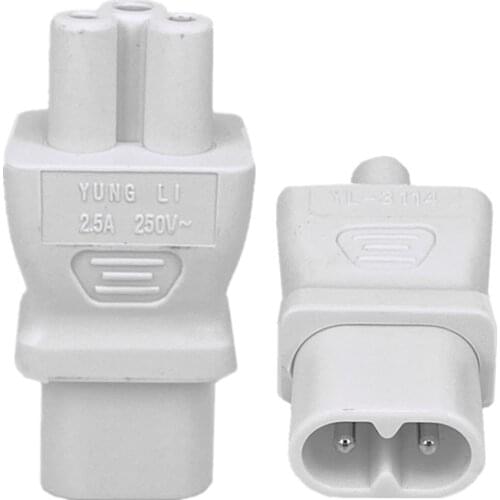 IEC 320 C5 to C8 AC Adapter IEC 3Pole Female to 2Pole Figure 8 Male Power Adapter C5-C8