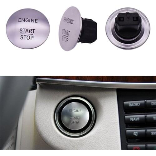 Car Keyless Start Stop One Button Start Button Switch Ignition Button Protection Cover for Mercedes