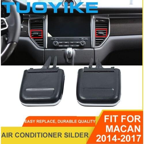 Car Front Left / Right Air Conditioning Center A/C Vent Grille Silder Outlet Tab Clip Repair Kit For Porsche Macan 2014-2017