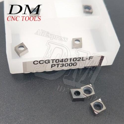 CCGT040102L-F PT3000 Cermet blade Carbide Insert Turning Knife lathe cutter Cutting Tool Metal Lathe Tools Blades for Lathe