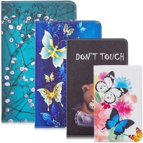 Case For Samsung Galaxy tab a 8.0 2019 SM-P200 SM-P205 S Pen Cartoon Smart PU Leather Tablet Stand Case For Galaxy tab a 8 Funda