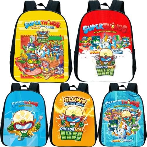Kids Superthings Power Machines Backpack Children Cartoon Anime Mini Kindergarten Knapsack Toddler Super Zings7 Rucksack Mochila