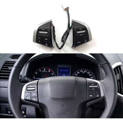 For Isuzu D Max Mux For Chevy Trailblazer Back Steering Wheel Button Cruise Control Switch Audio Telephone Media Buttons Refit