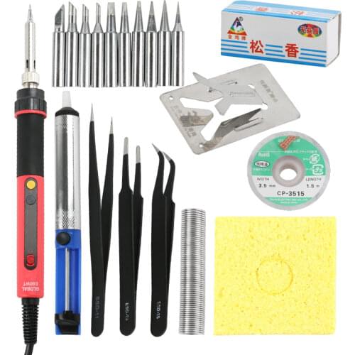 CXG E60WT/E90WT/E110WT LED Digital Adjustable Constant Temperature Electric Soldering Iron For PCB SMD Welding Tools Set