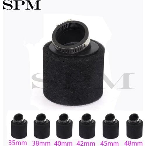 Motorcycle Sponge Foam Air Filter Cleaner 35mm/38mm/40mm/42mm/45mm/48mm For Moped Scooter Dirt Pit Bike