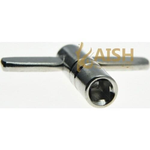 KAISH 2x Metal Percussion Hardware Tool Drum Tuning Key Square Socket Chrome
