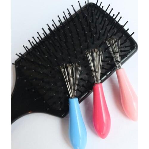 Hot sales Mini Hair Brush Combs Cleaner Magic Handle Shower Salon Styling Tamer Tool
