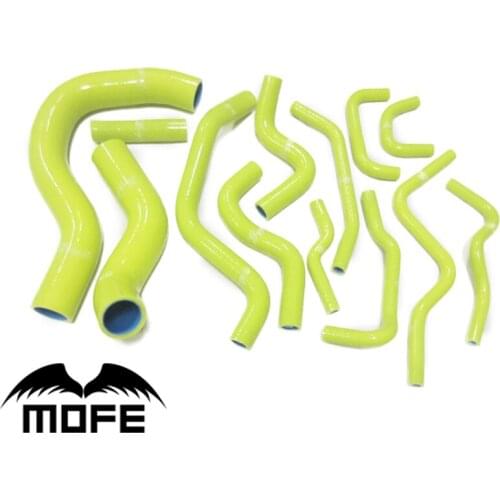 Mofe 13pcs Orange Pink Blue Purple Red Yellow Heater Coolant Silicone Radiator Hose For Civic K20A2 EP3 TYPE R 2001-2005