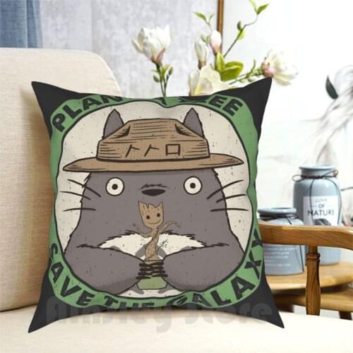 Save The Galaxy Pillow Case Printed Home Soft Throw Pillow Japanese Japanese Animation Anime Manga Forest Spirit Nature