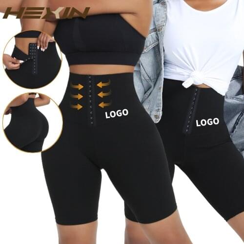 Wholesale Customization High Waist Slimming Pants Waist Trainer Mid-Thigh Shorts Thigh Slimmer Shapewear Tummy Control Leggings