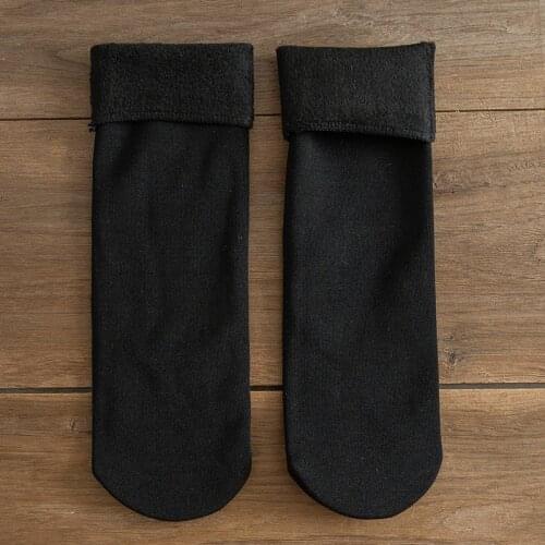 Autumn/Winter 2020 New Fashion Autumn/winter with Velvet and Thickening Warm - Keeping Socks for Men and Women 3 Pairs / Pack