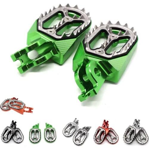CNC Foot Pegs Pedal For Honda CR125 CR250 CRF150R CFR 250X/R 450X/R Motorcycle Racing Motocross off-road Rests Footpeg Footrests