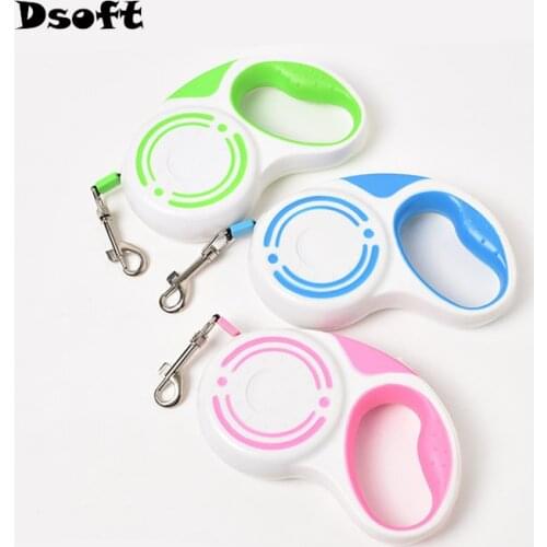 Durable Dog Leash Automatic Retractable Dog Leash for Small Medium Large Dogs 2019 Fashion Extending Walking Puppy Rope Traction