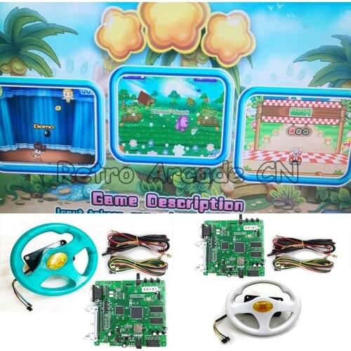 Fire Car 31 in 1 English version racing game board with steering wheel for Children outdoor recreation machine