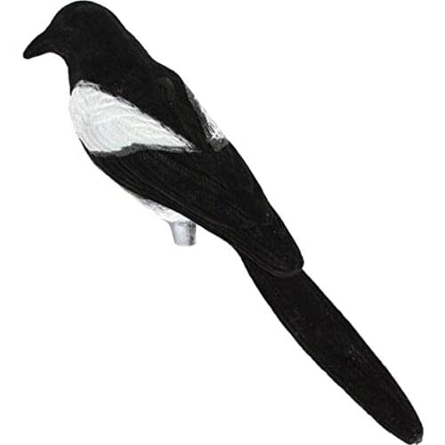 Magpie Realistic 1Pc Hunting Magpie Bait Decoy Shooting Trap Pest Control Garden Scarer Scarecrow for Yard Field Ornament Decor
