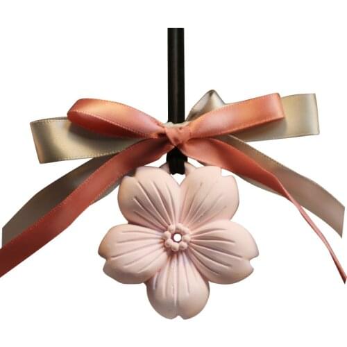 Flower Shaped Aromatherapy Wax Silicone Mould Cherry Blossoms Car Pendant Cake Mold DIY Gypsum Plaster Molds