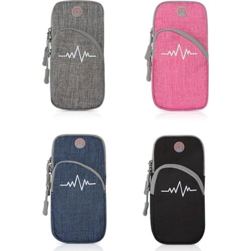 Running Fitness Sports Arm Bags for Phone Money Keys Men Women Arm Package Bag with Headset Hole Music Arm Bags 2021