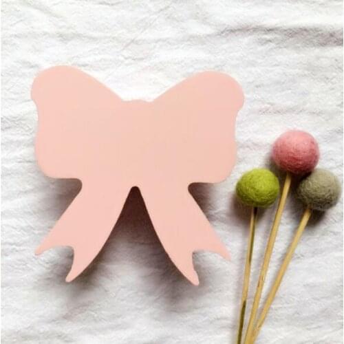 1PC Wooden Kids Room Clothes Hook Wall Sticker Bow Hanger Hook Home Decorati MI 015