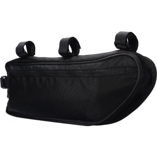 1PC M/L Waterproof Bike Front Tube MTB Cycling Storage Pack Bicycle Triangle Bag Black Bycicle Accessories