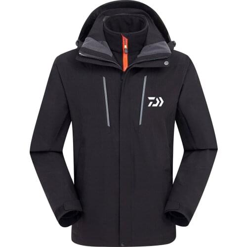 2019 DAIWA Fishing Clothing Outdoor Waterproof Winter Spring Camping Hiking Fishing Jackets 3 In One Detachable Fishing Clothes