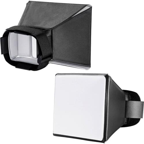 6.5\" 10x13cm Mini Softbox Diffuser for DSLR Flash Speedlite Speed Light Portable Photography Flash Softbox Diffuser CANON