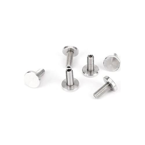 5pcs M4 M5 M6 M8 mirror nail solid advertising bolt decoration screw glass fixing bolts screws 304 stainless steel