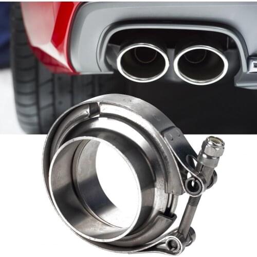 A3490 3.5inch V Band Flange Clamp Modified Stainless Steel Exhaust Flange Clamp for Cars струбцина exhaust systems abrazaderas