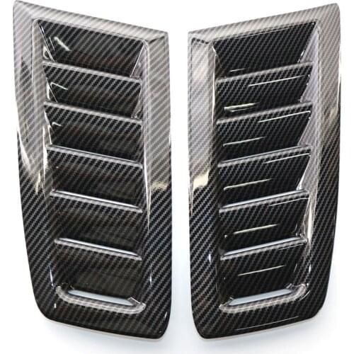 For Ford Focus RS MK2Style ABS Plastic Car Hood Bonnet Vents Carbon Fiber Texture Universal Automobile Accessories