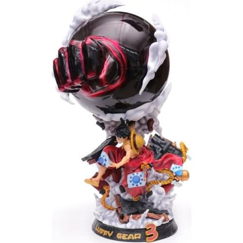 Anime One Piece Luffy Gear Third 3 The Bound Man GK Statue Kimono Luffy PVC Action Figure Collectible Model Large Size Toys Doll