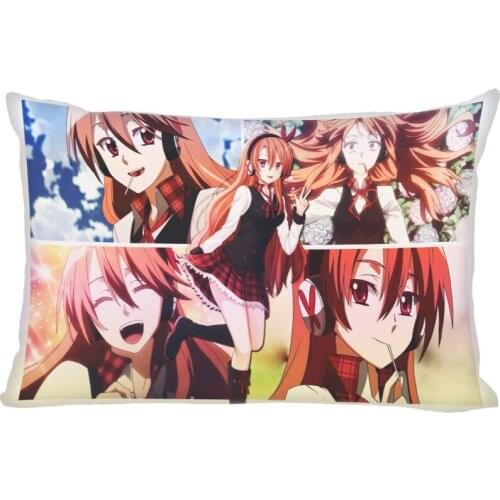 Anime Akame ga Kill Pillow Cover Bedroom Home Office Decorative Pillowcase Rectangle Zipper Pillow Cases Satin Fabric A12.21
