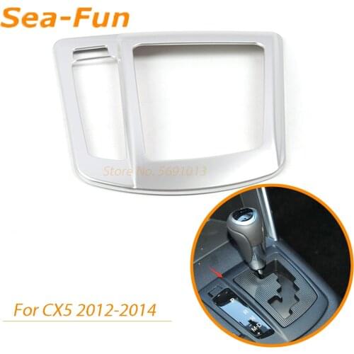 For Mazda Cx5 Cx-5 2012 2013 2014 a/t Auto Knob Gear Shift Panel Trim Cover Bezel Frame Sticker Molding Garnish Accessories