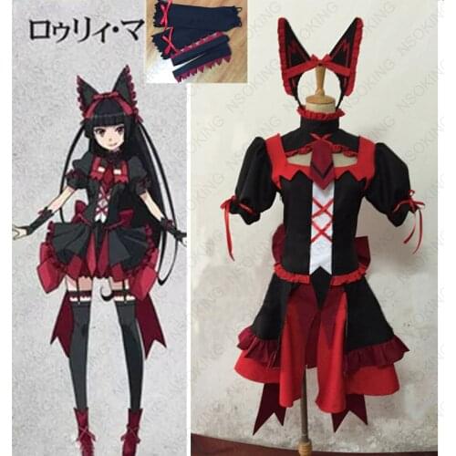 Anime Gate Jieitai Kano chi nite, Kaku Tatakaeri Rory Mercury Cosplay Costume