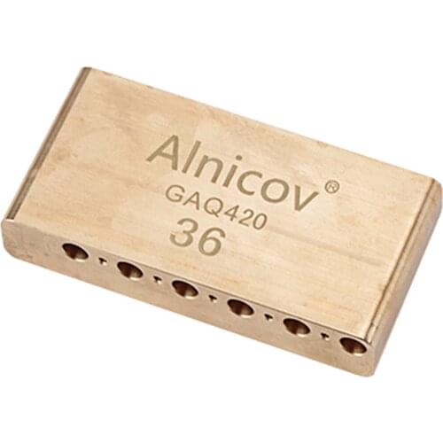 Tremolo System Bridge Brass Block for Bridges with 2-1/16" E to E String Rhythm and 6 Spiral Pivots