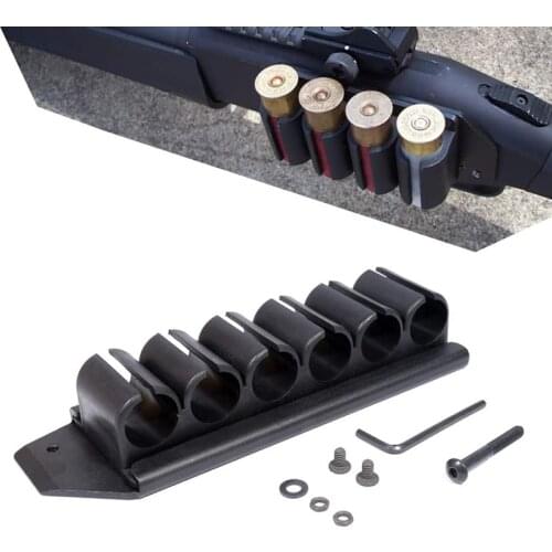 New Tactical Side Saddle 12 Gauge 6 Round Shot Holder Kit For Mossberg 500 590 Hunting Accessories Glock Gun Accessories