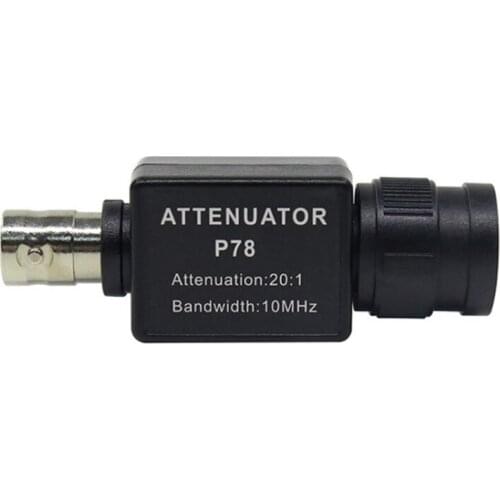 P78 Oscilloscope 20:1 Passive Attenuator Signal Attenuator 10MHz Bandwidth BNC Male To Female Adapter CNIM Hot