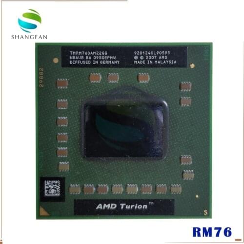 AMD Turion 64 X2 Mobile technology RM-76 RM 76 RM76 2.3 GHz Dual-Core Dual-Thread CPU Processor TMRM76DAM22GG Socket S1