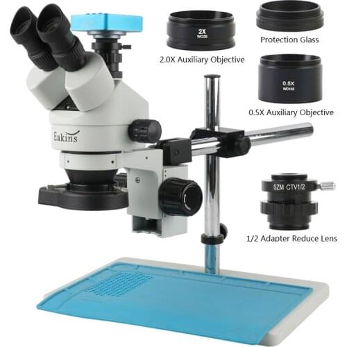 3.5X-90X 7X-45X Industry Trinocular Stereo Microscope SONY IMX307 Sensor 1080P HDMI USB Video Microscope Camera For Phone Repair