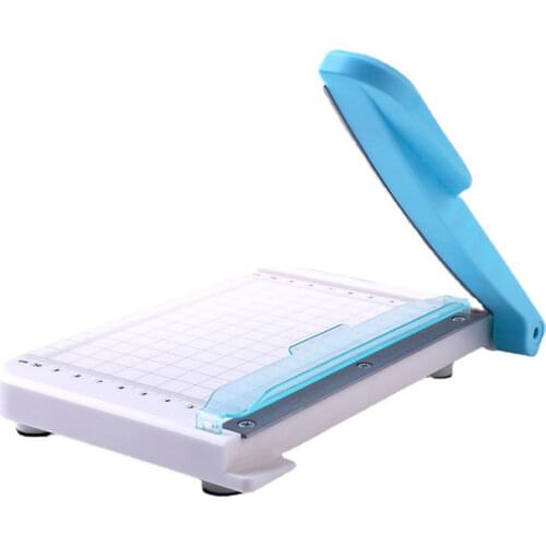 Paper Cutter, A4 Paper Cutting Board, 10 Sheets Capacity, Plastic Base, Portable Paper Cutter and Trimmer for Home Office