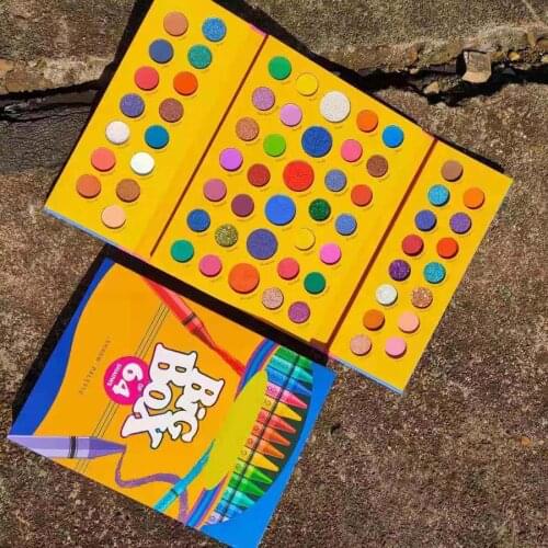 Long-Lasting Waterproof Matte & Shimmer 64 Colors Eyeshadow Cosmetics Bright Color Crayons iShadow Palette Makeup 6Pcs/Lot DHL