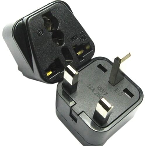 Universal Grounded Type G for GB UK HK AC Power Plug Travel Trip Adaptor Adapter UK, Ireland, Cyprus, Malta, Malaysia