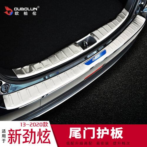 High quality stainless steel rear windowsill panel,Rear bumper Protector Sill For Mitsubishi ASX 2020